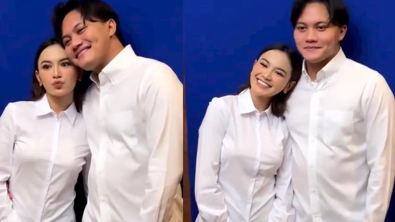 Potret Mesra Rizky Febian dan Mahalini  Lakoni Pemotretan Pas Foto Jelang Menikah dengan Baju Putih
