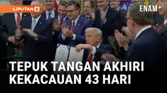 Presiden Donald Trump akhirnya menandatangani Rancangan Undang-Undang Pendanaan Pemerintah yang mengakhiri shutdown terpanjang dalam sejarah Amerika Serikat, berlangsung selama 43 hari.