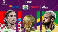 Laga Kroasia vs Brasil pada Jumat, 9 Desember 2022 pukul 21.00 WIB live di SCTV, Indosiar, Vidio dan Nex Parabola