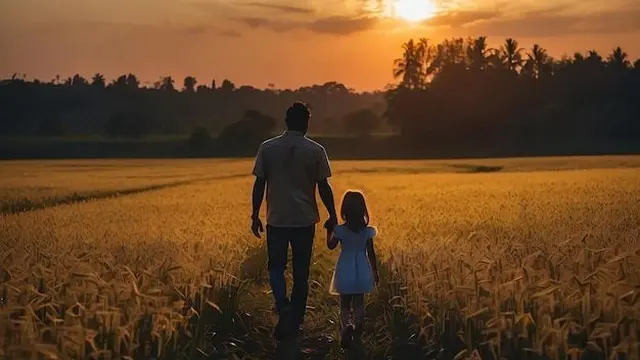 Ayah dan Anak. (foto: Pinterest/Freepik).