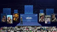 Wakil Menteri BUMN II Kartika Wirjoatmodjo (ketiga dari kanan) saat meluncurkan BigBox, solusi big data  analytics untuk program Satu Data Indonesia, secara online melalui video conference.