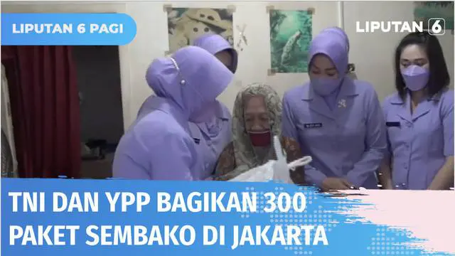 VIDEO: Bekerjasama dengan TNI, YPP Bagikan 300 Paket Sembako di Wilayah Jakarta