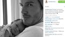 David Beckham saat bersama putrinya Harper (Foto/Instagram)