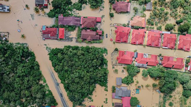 Ilustrasi bencana banjir