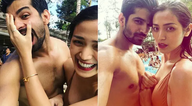 Jessica Iskandar beberapa kali menjelaskan hubungannya dengan Vishal Singh hanya sebatas teman. Meski demikian, keduanya sering kali terlibat bareng dalam salah satu acara. Kini, keduanya berlibur bersama di Bali. (dok. Instagram/ella.chayank_umi86)