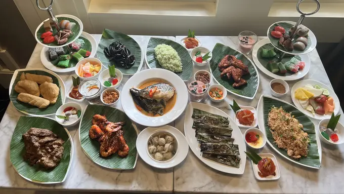 Sajian khas Peranakan dari Restaurant 1928, The Hermitage Jakarta