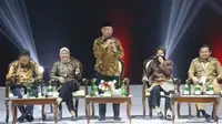 Menko PMK Muhadjir Effendy saat menghadiri Rakornas Kepala Daerah dan Forum Komunikasi Pimpinan Daerah (Forkopimda) Se-Indonesia Tahun 2023 di Sentul International Convention Center, Kabupaten Bogor, Jawa Barat pada Selasa, 17 Januari 2023. (Dok Kementerian Koordinator Bidang Pembangunan Manusia dan Kebudayaan RI)