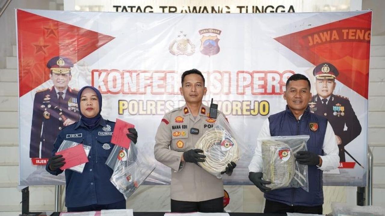 Polres Purworejo Ungkap Serial Pencurian Kabel Listrik, Satu Pelaku Ditangkap