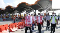 Menteri Perhubungan Budi Karya Sumadi berharap rekayasa lalu lintas kembali dilakukan pada arus balik. Tujuannya mengurai kepadatan pasca mudik lebaran. (Dok Kemenhub)
