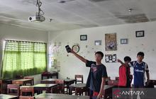 Delapan Ruang Kelas Bocor SMAN 1 Cepu Ganggu Aktivitas Belajar Siswa