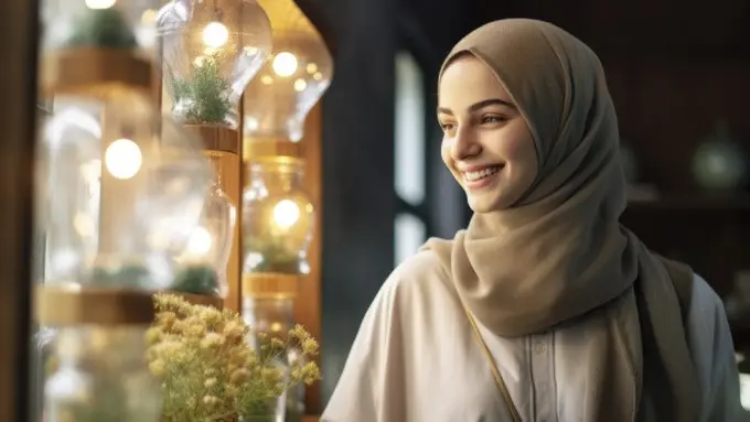 Ilustrasi Gamis Satin (credit: freepik)