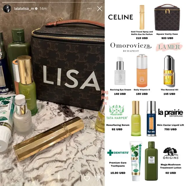 Mengintip Isi Tas Makeup Lisa BLACKPINK, Ada Serum Seharga Belasan Juta Rupiah