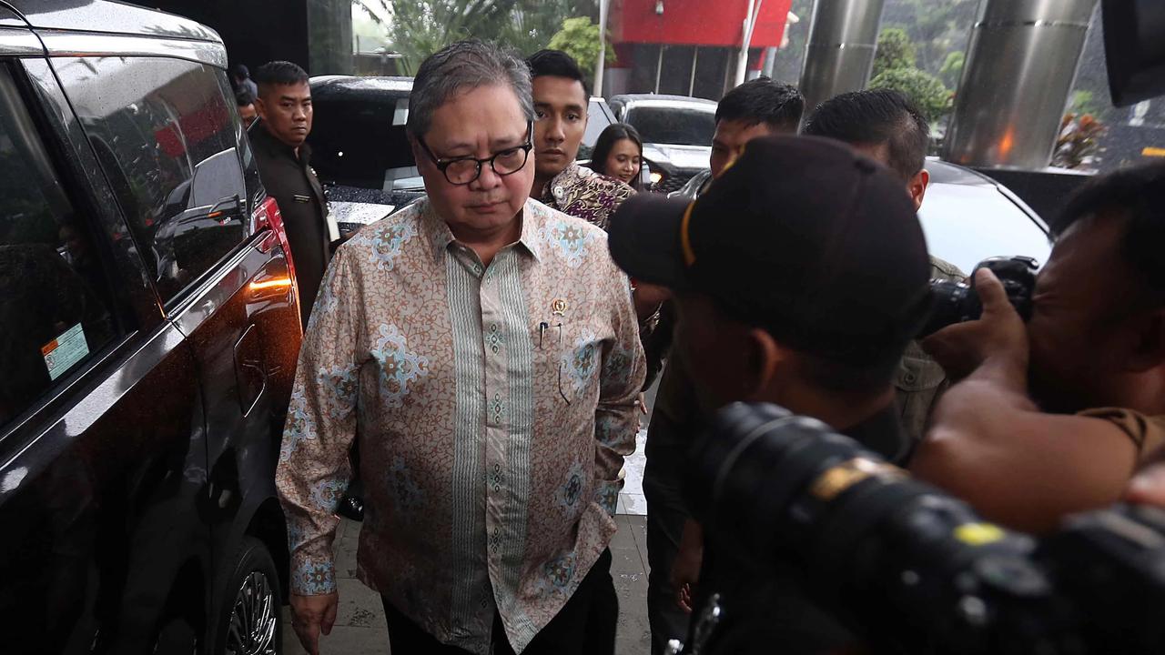 FOTO: Airlangga Hartarto Sambangi KPK Bahas Isu Tarif Dagang Indonesia AS
