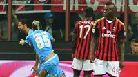 [Half Time] Napoli Ungguli Milan Berkat Gol Cepat Bristos