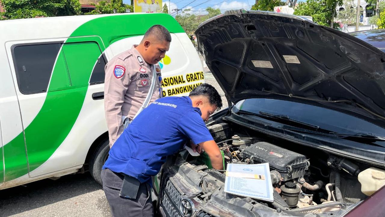 Kawal Pilkada Damai, Tim Gabungan Gelar Razia Kendaraan di Bangkinang