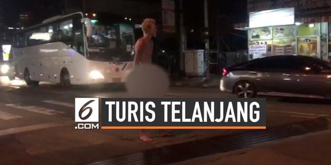 VIDEO: Turis Telanjang Ganggu Pengguna Jalan di Thailand