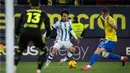 Hasil imbang membuat Cadiz bertengger hanya satu tingkat di atas zona degradasi atau posisi ke-17 dengan raihan 15 poin. (JORGE GUERRERO / AFP)