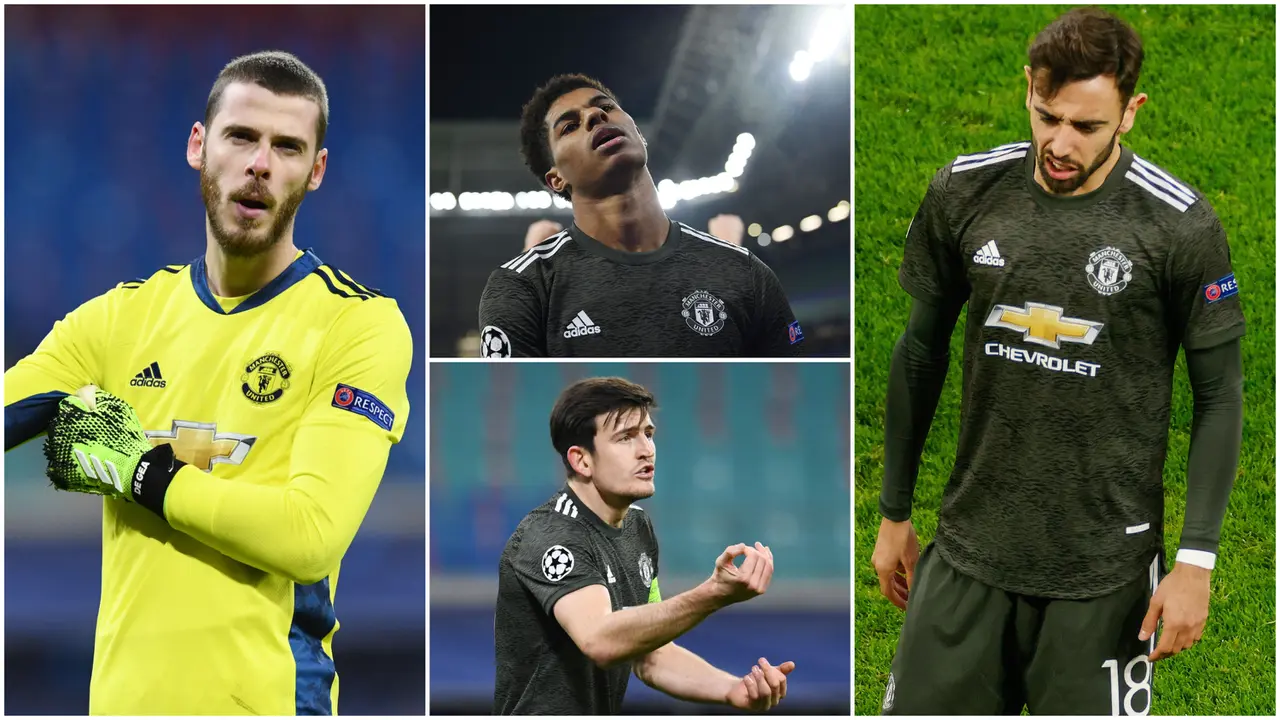 FOTO: Reaksi Skuat Manchester United Usai Didepak RB Leipzig dari Liga Champions