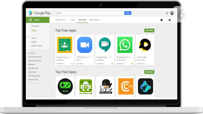 Google Play Store. Liputan6.com/Mochamad Wahyu Hidayat