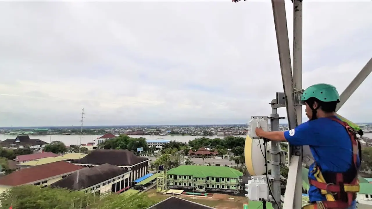 BTS 4G XL Axiata di Pontianak