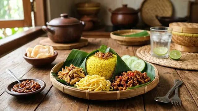 Resep Nasi Kuning Cokot/AI Generated