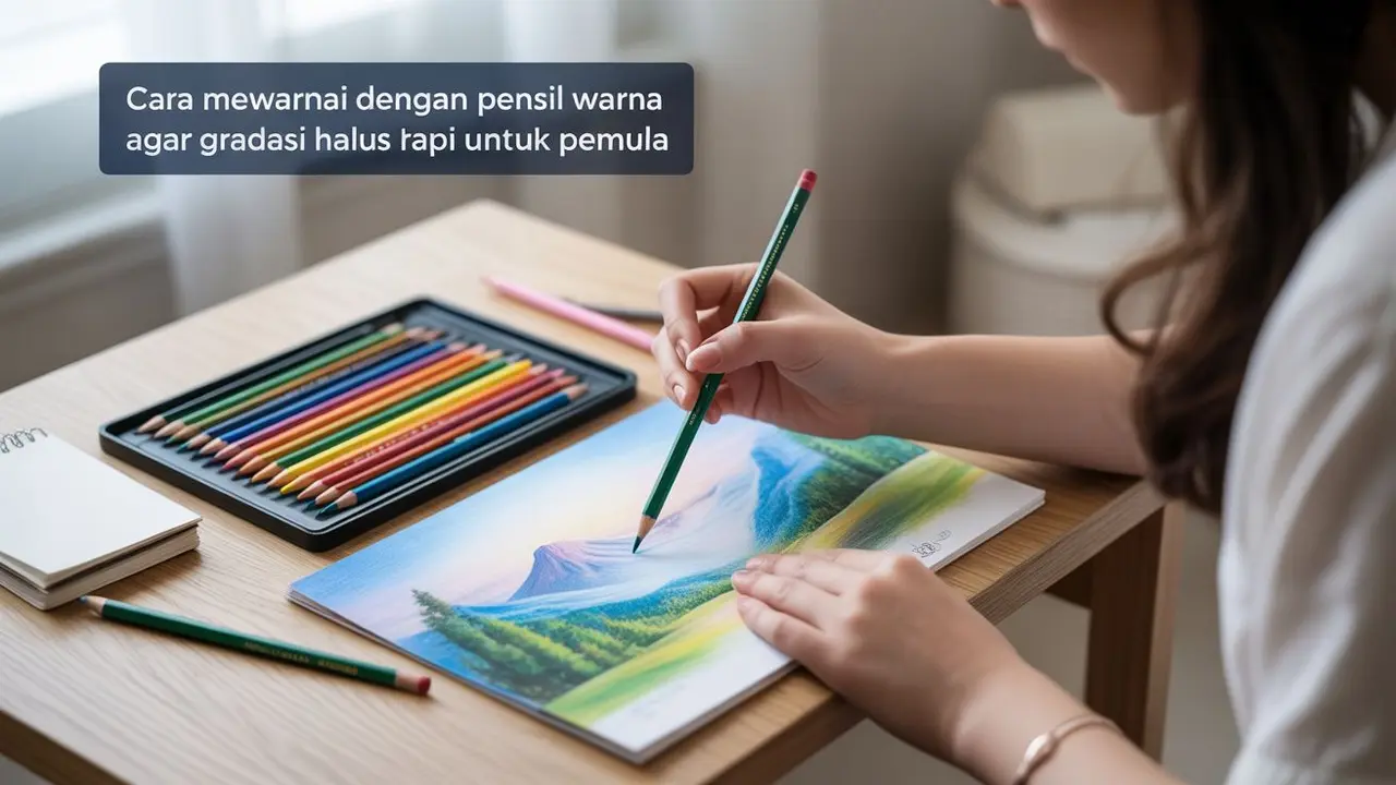 Cara Mewarnai dengan Pensil Warna agar Gradasi Halus dan Rapi untuk Pemula