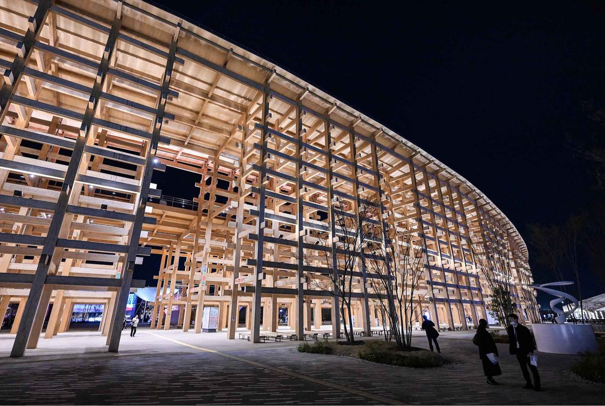 FOTO: Melihat Bangunan Struktur Kayu Terbesar di Dunia pada Perhelatan World Expo Osaka 2025