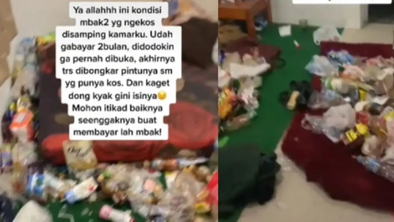 Penghuni Tak Bayar 2 Bulan dan Kabur, Kondisi Kamar Kos Ini Bikin Merinding