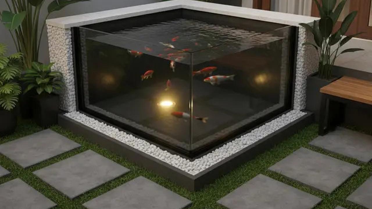 10 Model Kolam Ikan Mini untuk Taman Sempit, Pojokan Rumah Jadi Adem