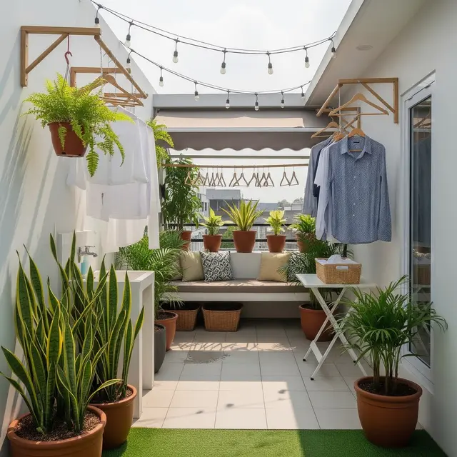 Gambar Area Jemuran Rumah Type 36 yang Rapi