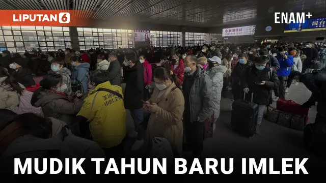 VIDEO: Tradisi Mudik Jelang Imlek Dimulai Warga China di Tengah Kenaikan Kasus Covid-19