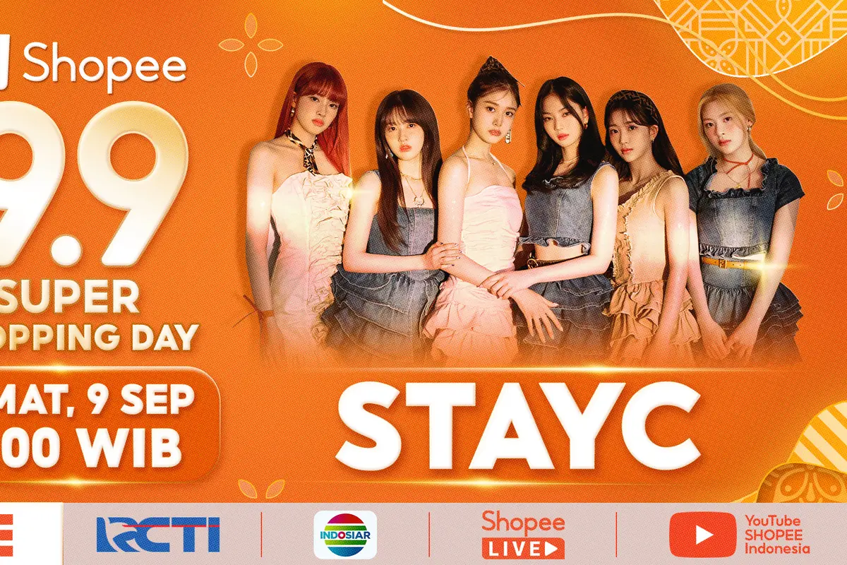 STAYC dan 5 Couple Fenomenal di Indonesia Bakal Meriahkan Panggung Shopee 9.9 Super Shopping Day TV Show