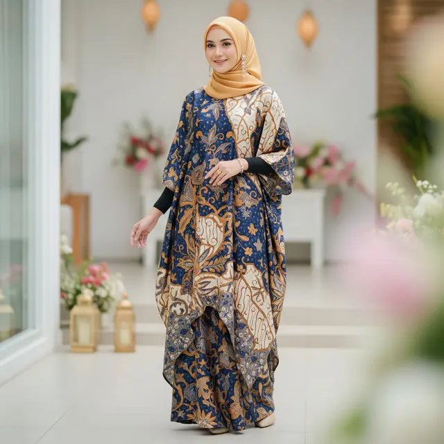 Model Batik Wanita untuk Lebaran (Image by Gemini AI)