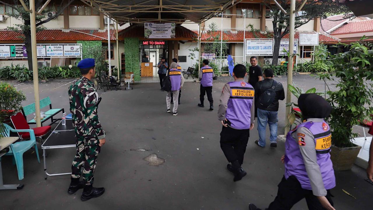 FOTO: Paska Ledakan, SMAN 72 Jakarta Gelar Belajar Daring