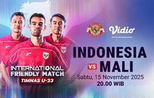 Nonton Timnas Indonesia U-23 vs U-23 Mali, Friendly Match Eksklusif di Vidio