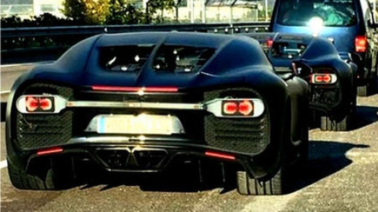 Foto bocoran Bugatti Chiron saat tes