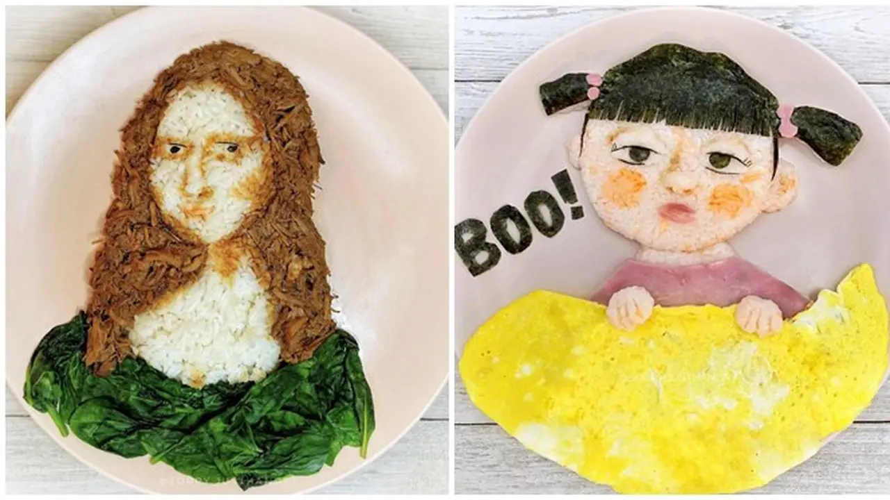 Wanita Ini Buat Karya Seni Pada Makanan Anaknya, 8 Hasilnya Curi Perhatian