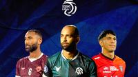 Liga 1 - Elias Dolah (Bali United), Lucas Gama (PSIS), dan Yuran Fernandes (PSM) (Bola.com/Erisa Febri)
