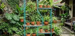 Ilustrasi Gantungan Pot Tanaman Hias. Foto: AI Generated