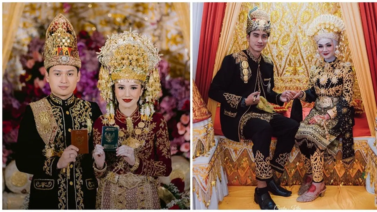 Potret 6 Pasangan Artis Pakai Adat Aceh ketika Menikah,