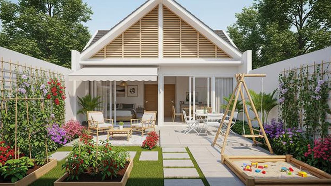 7 Model Rumah Mungil Tapi Punya Kebun dan Teras Belakang yang Lega di 2025