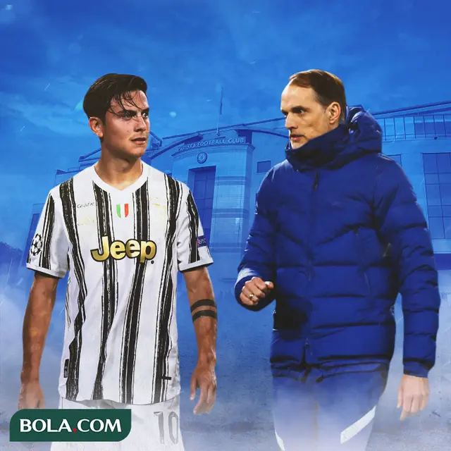 Ilustrasi - Paulo Dybala dan Thomas Tuchel