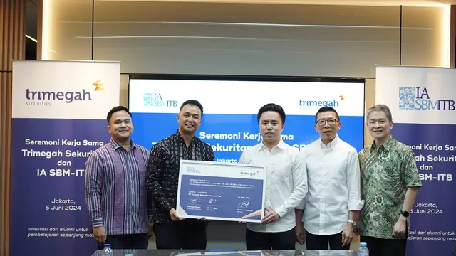 Trimegah menjalin kerja sama dengan Ikatan Alumni Sekolah Bisnis dan Manajemen ITB untuk mewujudkan pembelajaran sepanjang hayat (lifelong learning). (Dok Trimegah)