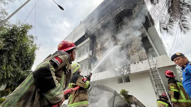 Kebakaran Gedung Dinas Pendidikan Sumut