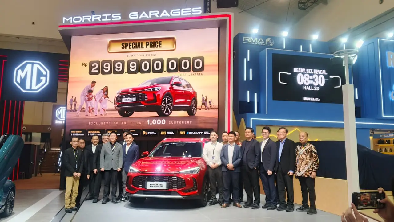 SUV hibrida MG ZS Hybrid Plus resmi dipasarkan di Indonesia dengan harga promo promo spesial GIIAS 2026. (Liputan6.com/Ridwan)