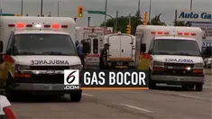 Sebuah hotel mengalami kebocoran gas monoksida. Akibatnya 15 orang kritis, puluhan lainnya terluka akibat mencium bau gas.