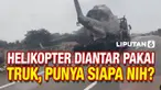 Sebuah video yang menampilkan helikopter berada di sebuah truk viral di media sosial. Dalam video yang tersebar, diketahui kejadian ini terjadi di jalan Tol Pekalongan.