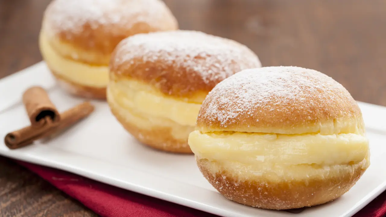 resep milk cream donut