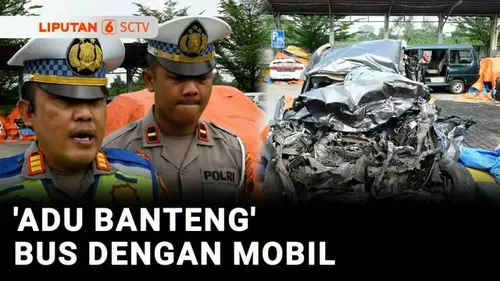 VIDEO: Bus Bawa Suporter 'Adu Banteng' dengan Mobil, Satu Orang Meninggal