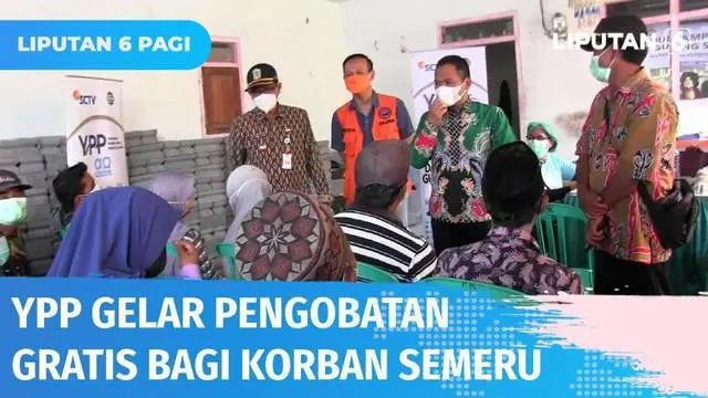 Meringankan beban saudara warga terdampak erupsi Semeru, YPP SCTV-Indosiar, AO Care dan Pemkab Lumajang menggelar pengobatan gratis dan membagikan paket sembako. Dalam acara tersebut Bupati Lumajang juga ikut hadir di lokasi.